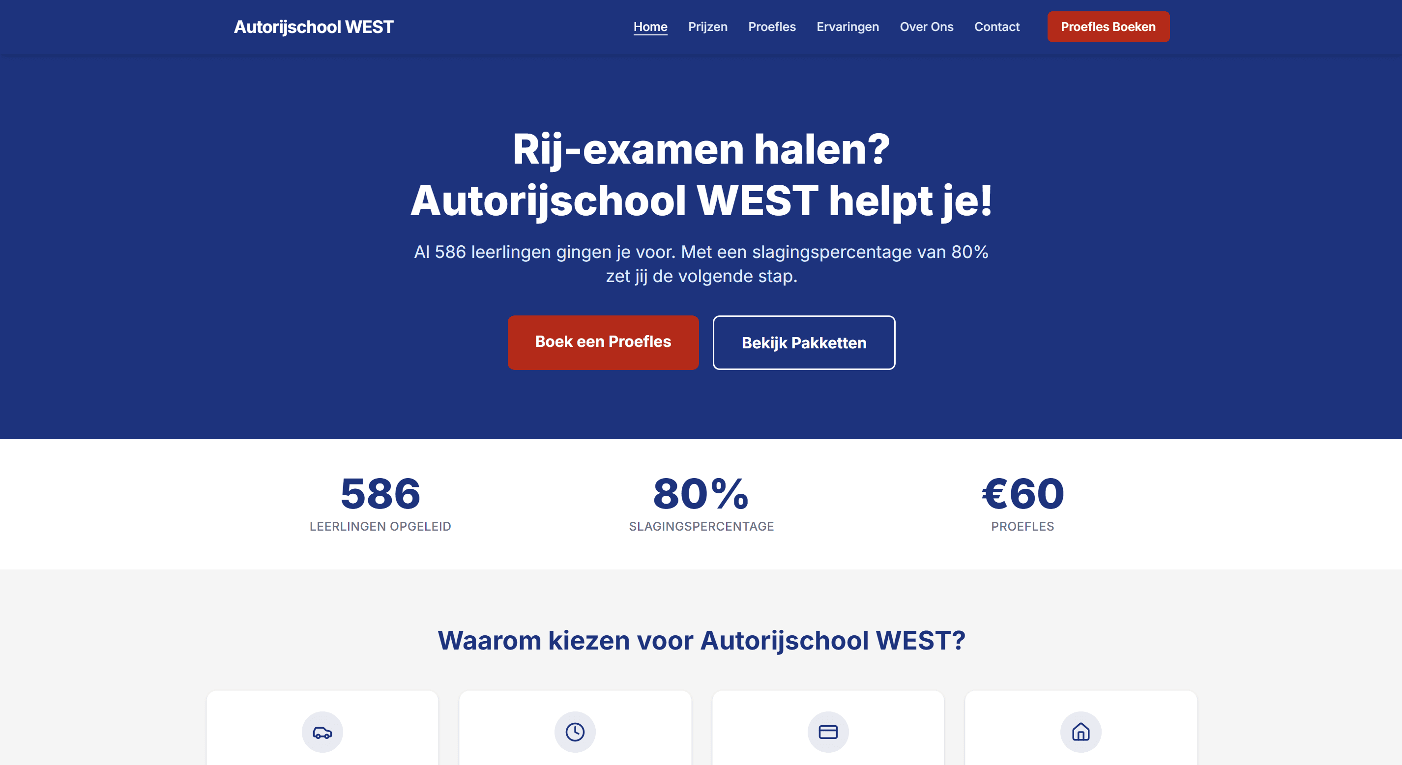 Screenshot van Autorijschool West