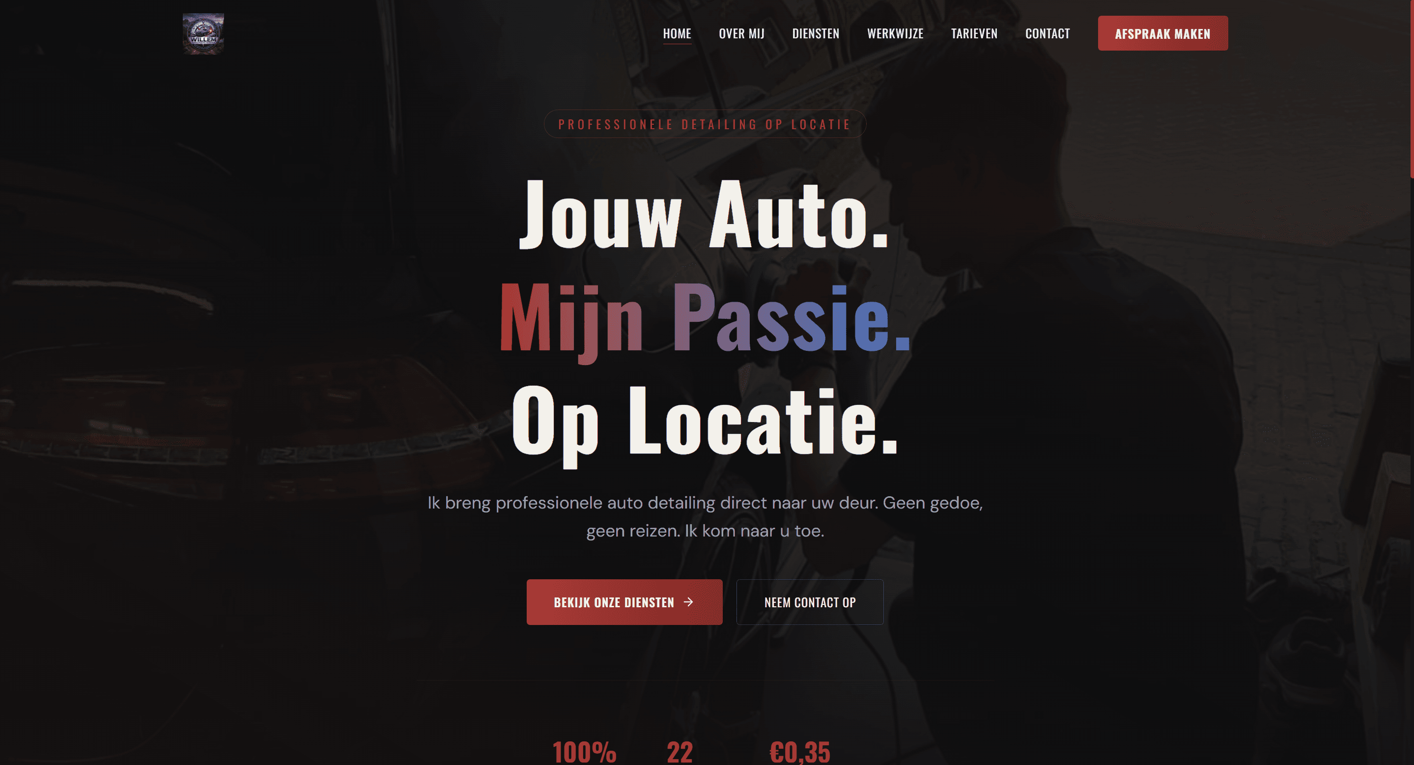 Screenshot van Willem Auto Poets Service